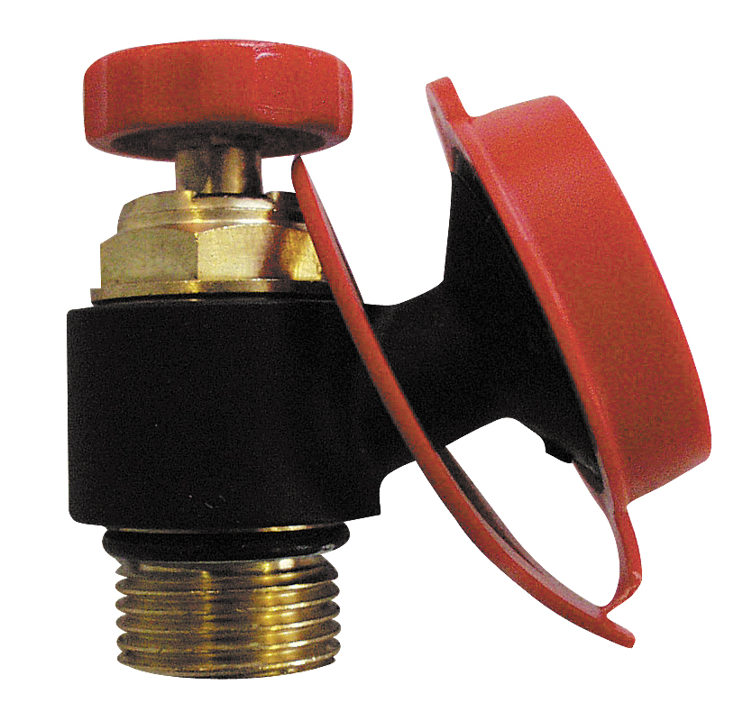 ¦ Спускной вентиль с маховиком и сьемным штуцером для шланга - HERZ Україна